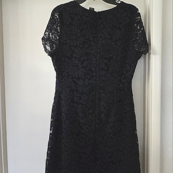 Tahari Navy Lace Dress - Picture 3 of 12